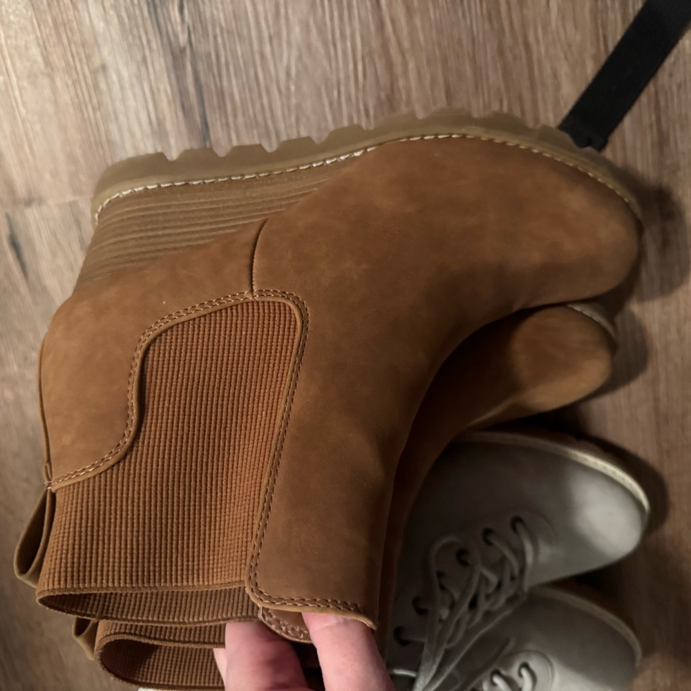 Wedge boots size 9 from Target, wore 1 time!